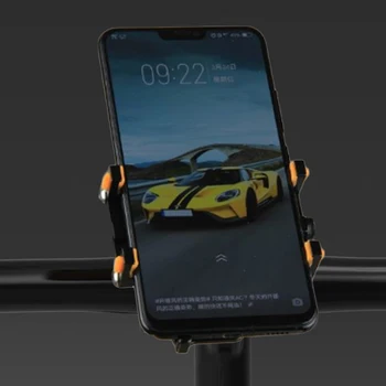Alumīnija Sakausējuma Motociklu Tālruņa Turētājs iPhone Xs Max 8 Samsung, Huawei Xiaomi mobilo Telefonu kandidēt GPS Velosipēdu Stūres Turētājs