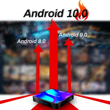 Android 10 Media player TV KASTĒ 2.4 G&5.8 G Wifi 32G 64G 128G 4k 3D Bluetooth TV uztvērējs HDR+ Augstas Qualty Ļoti Ātri Kaste