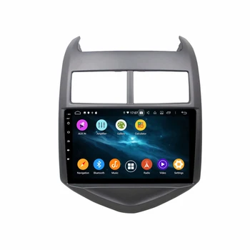 Android 9 Auto Nav CD Atskaņotāju, GPS Navigācijas Multimediju Atskaņotāju Chevrolet Chevy Aveo Sonic 2011. - 2016. Gada Auto Radio Stereo DSP Jaunākās
