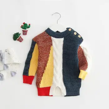 Angoubebe B91T08 savienošanu ar citu krāsu, bērnu džemperis pavasarī, rudenī & ziemā