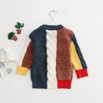 Angoubebe B91T08 savienošanu ar citu krāsu, bērnu džemperis pavasarī, rudenī & ziemā