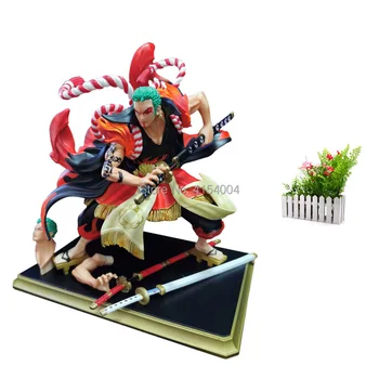 Anime Viens Gabals GK Roronoa Zoro Kabuki 24 CM PVC Attēls Kolekcionējamus Modelis Rotaļlieta Modelis Ziemassvētku Dāvanu Rotaļlietas