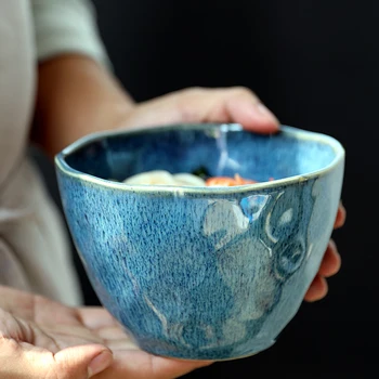 ANTOWALL Keramikas galda piederumi Malahīts Augļu Salātu Bļodā Nelegālo Zupa Nūdeles Bļoda Instant Nūdeles Bļoda