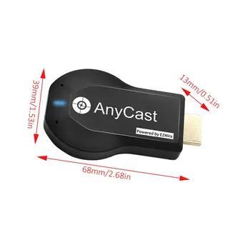 Anycast M100 2.4 G/5G 4K Miracast Jebkuru Lietie Bezvadu AirPlay DLNA, HDMI TV Stick Displejs Wifi Dongle Uztvērēju IOS, Android PC