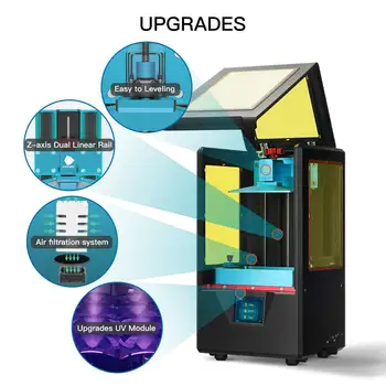 ANYCUBIC Photon-S 3D Printeri Dual Z ass Ātri Šķēle 405nm Matricas UV Modulis GARANTIJA 3d Printeri Sveķu Fotonu S Modernizētas Impresora 3d
