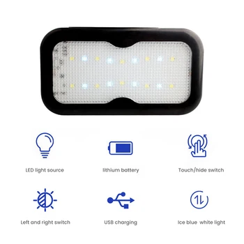 AOSHIKE 1GB Automašīnas salona Transportlīdzekļu Gaismas LED Bagāžnieka Lampas Griestu Lasījumā Jumta Touch Magnēts Lampas Universālo USB Uzlādes Grīdas Nakts