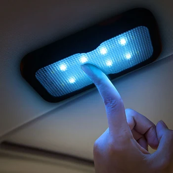 AOSHIKE 1GB Automašīnas salona Transportlīdzekļu Gaismas LED Bagāžnieka Lampas Griestu Lasījumā Jumta Touch Magnēts Lampas Universālo USB Uzlādes Grīdas Nakts