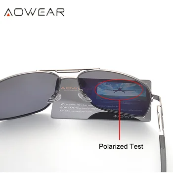 AOWEAR 2018 Spogulis Saulesbrilles Vīriešiem Polarizētās Zīmola Dizainere Aviācijas Saule Glasse Braukšanas, Aizsargbrilles, Brilles par Vīriešiem / Sievietēm, Gafas