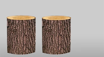 Apaļas cilindriskas plintuss attiecas fona elastīga auduma polyster pielāgot izmēru un krāsu koka Mizas tekstūra