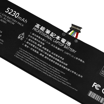 ApexWay 5230mAh 7.6 V Jauno R13B01W R13B02W Klēpjdatoru Akumulatoru Xiaomi Mi Air 13.3