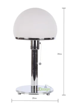 Apgaismojuma dizaineris Reprodukcija Wilhelm Wagenfeld WG24 Bauhaus galda lampu - Bauhaus lampas