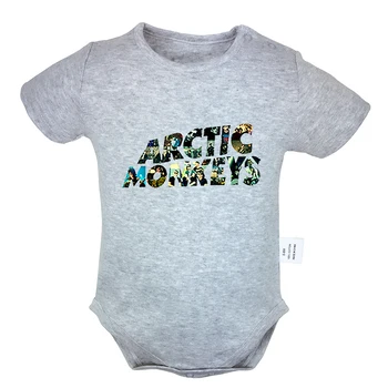 Arctic Monkeys Rokgrupa Iespiesti 6-24M Jaundzimušā bērna Baby Meitene Zēnu Drēbes ar Īsām Piedurknēm Romper Jumpsuit Apģērbs Kokvilna