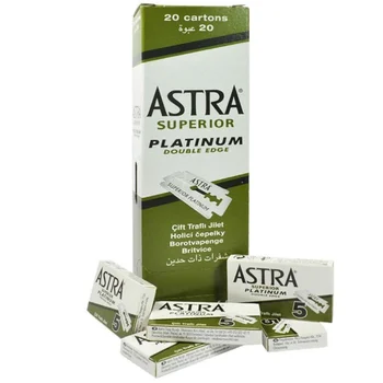 Astra Superior Žilete Platīna Double Edge Drošības Skūšanās Žiletes Oriģināls 100 Gabalu