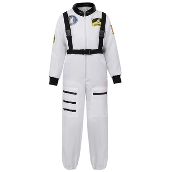 Astronauts Kostīms Bērniem Kosmosa Uzvalks Jumpsuit Lomu spēles Zēniem, Meitenes, Pusaudži Mazuļiem Bērnu Astronauts Cosplay Halloween Zila