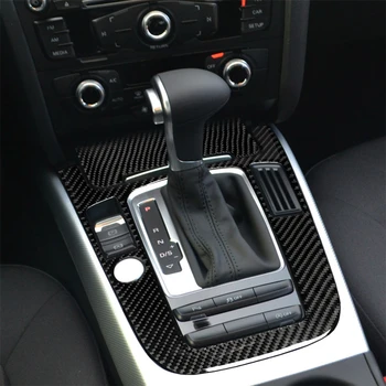 Audi A4 A5 S4, S5, B8 Q5 SQ5 Interjera Dizains Oglekļa Šķiedras Auto Centrs Kontrolēt Pārnesumu Pārslēgšanas Paneļa Vāku Apdare Uzlīme Apdare