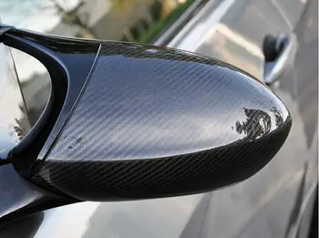Augsta kvalitāte Par BMW E92 M3 E82 1M 2008. - 2013. gadam Reālu Oglekļa Šķiedras Aizmugures Skatu Spogulis Vāka Sānu Spoguļi Vāciņi auto stils