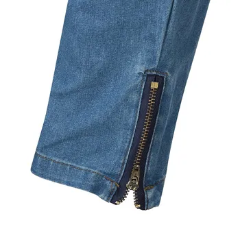 Augsta Vidukļa Izdilis plosītos caurumi džinsi 2019 Jaunas Plus Lieluma Zīmuli Bikses Karstā pārdošanas džinsi Sievietēm Stiept Slim Teļu Stiept Džinsi
