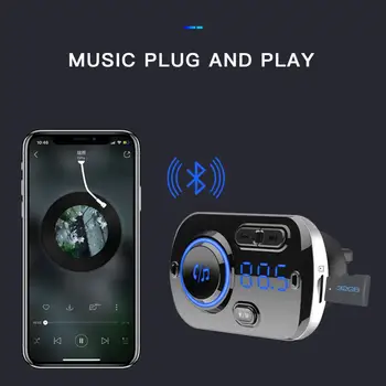 Augstas Kvalitātes brīvroku režīmā, FM Raidītājs Dual USB Fast Charger Bluetooth MP3 Modulators Spēlētājs Bezvadu Aux Audio Uztvērēju Auto