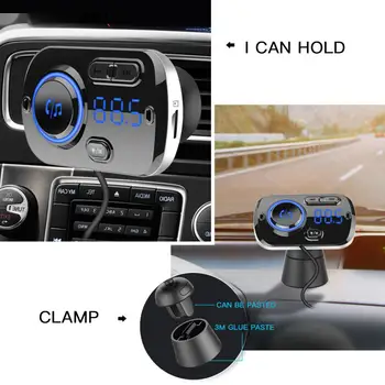 Augstas Kvalitātes brīvroku režīmā, FM Raidītājs Dual USB Fast Charger Bluetooth MP3 Modulators Spēlētājs Bezvadu Aux Audio Uztvērēju Auto