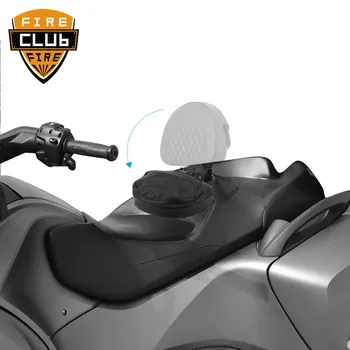 Augstas Kvalitātes Motociklu Melns Ādas Regulēšana Smart Mount Ērtu Atzveltni Pad piemērots Varat Am Spyder RT SE6 SM5 2008-2017