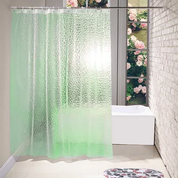 Augstas kvalitātes skaidrs vannas aizkari ūdensizturīgs dušas aizkars vannas pārredzams ekrāns cortinas de bano navidad dekoru DW156
