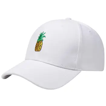 Augstas kvalitātes visu sezonu vīriešu un sieviešu beisbola cepurītes modes ananāsu izšuvumi tētis, cepure, āra sporta kokvilnas golfa cepurīte