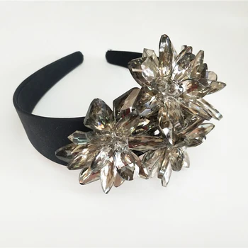 Augstākās Kvalitātes Royal Dzirkstošo Zircon Līgavas Tiaras Vainagu Sudraba Kristāla Ziedu Līgavas Hairbands Headpiece Kāzu Matu Accessorie