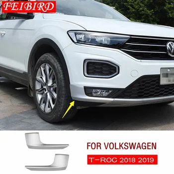 Auto Aksesuārs Volkswagen T-Roc T Roc 2018 2019 Priekšējie Miglas Lukturi Zem Bufera Aizsargs Stūra Vāks, Melns