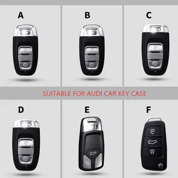 Auto atslēga vāciņu Pātagot Ādas Audi a1 A3 a4 a5 a6l a7 a8 q3 q5 Q7 Pielāgojama tālruņa numuru, ievadiet gadījumā 2018/19 jaunu Kabatas