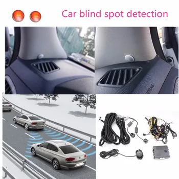 Auto Blind Spot Spogulis Radara Detektoru Sistēmu BSD BSA BSM Mikroviļņu neredzamās Uzraudzības signalizācijas Palīgs Auto Vadītāja Drošības