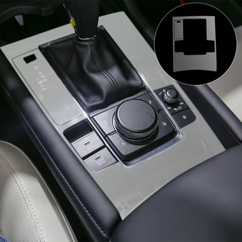 Auto Interjera Konsoles Pārnesumu Pārslēgšanas Panelis TPU aizsargplēvi der Mazda 3 2019 2020
