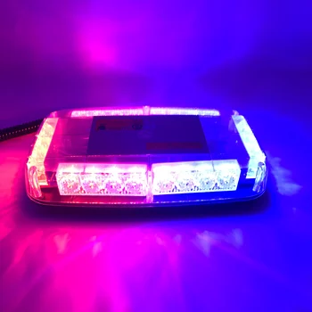 Auto Jumta strobe Gaismas 24 LED mirgo Avārijas Brīdinājuma Gaismas Lampa Policijas automašīnu, ugunsdzēsības truck, jumta zibspuldzes gaismas bāku DC12V
