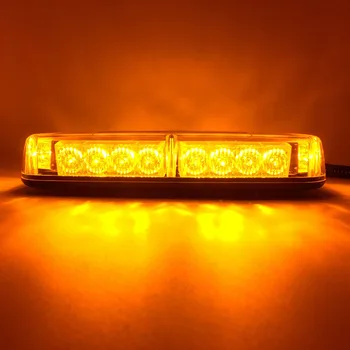 Auto Jumta strobe Gaismas 24 LED mirgo Avārijas Brīdinājuma Gaismas Lampa Policijas automašīnu, ugunsdzēsības truck, jumta zibspuldzes gaismas bāku DC12V
