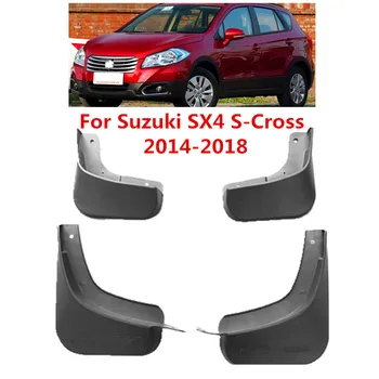 Auto Mudflaps Par Suzuki SX4 S-Cross Maruti Scross-2018 Šļakatu Dubļu Sargi Atloks Dubļusargi Fender Auto Stils Aksesuāri
