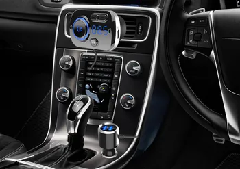 Auto Piederumi, Auto Bluetooth, FM Raidītājs Brīvroku Skaļruņa tālrunis QC3.0 Ātrās Uzlādes FM Raidītājs Apkārtējās Gaismas MP3 Atskaņotājs