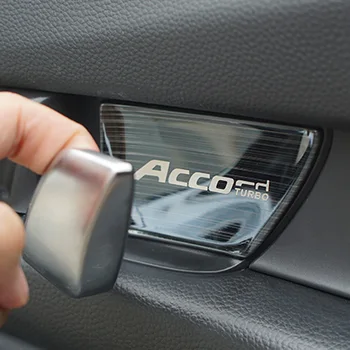 Auto piederumi Honda Accord 2018 2019 Automašīnas durvis bļodā dekorēts plāksteris interjera Roktura Aizsargs Vāka uzlīme