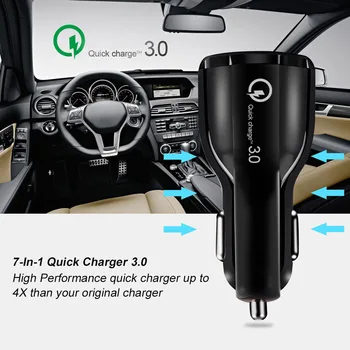 Auto USB Lādētāju piepīpētāja Sadalītājs Ātri Uzlādēt Dual USB Uz Volkswagen POLO, Golf 5 6 7 Passat B5 B6 Bora MK5 MK6 Tiguan