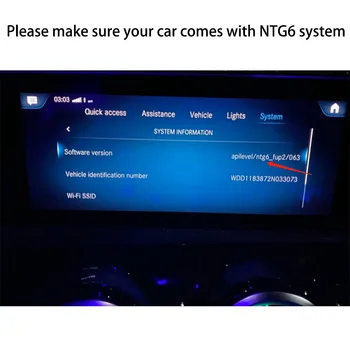 Auto Video Saskarne ar Dinamisku Autostāvvieta Pamatnostādnes Mercedes-benz NTG6 klases w177