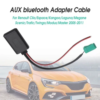 Automašīnas Bluetooth Modulis Aux Adapteri Bezvadu Radio Atskaņotājs Stereo Aux-In o Kabelis Renault Cloo Kangoo Uz Scenic Megane