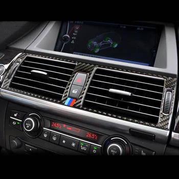 Automašīnas Iekšējie Durvju Audio Skaļrunis Pārnesumu Panelis Durvju Roku balstu Lasīšanas Gaismas Vāciņš Melns Auto Uzlīme BMW X5 X6, E70, E71, Piederumi