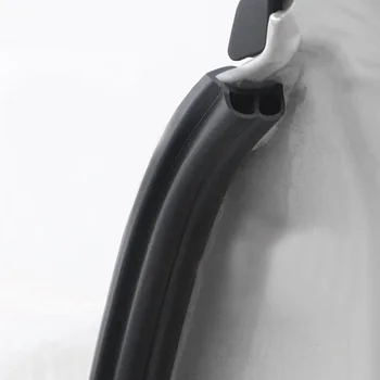Automašīnu Durvju Zīmogs Lentes Uzlīmes Anti-Putekļu skaņu necaurlaidīgs Blīvējums BJ Tipa Trokšņu Izolācijas Auto Interjera Aksesuāri, Stils Gumijas