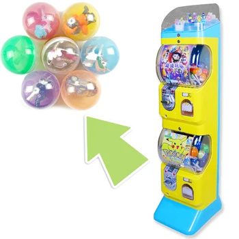 Automāts rotaļlietas 75mm 3pcs/iepakojums caurspīdīgs plastmasas Pārsteigums, bumbu kapsulas rotaļlieta ar iekšā dažādas attēls Shilly Olu Bumbiņas