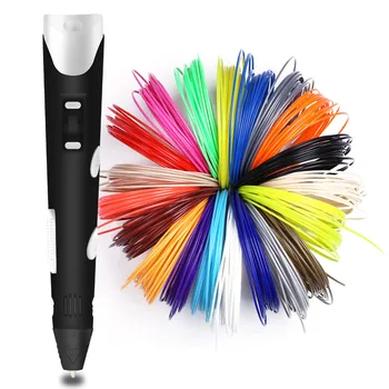 Aveiro 3D Pildspalva 3 D Drukāšanas Pildspalva Ar 50 100 200 Metru ABS Pavedienu Radošā Rotaļlietu, Mazulis Glezniecības, Zīmēšanas Labāko Dzimšanas dienas Dāvanu