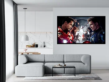 Avengers Augstas Kvalitātes Plakāts, Sienas Mākslas Glezniecības Superheros Tuvcīņa Plakātu Un Drukas Komiksu Attēlu Dekori Bērnu Istabā Uzlīme