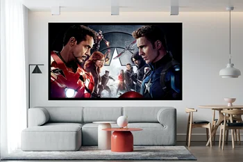 Avengers Augstas Kvalitātes Plakāts, Sienas Mākslas Glezniecības Superheros Tuvcīņa Plakātu Un Drukas Komiksu Attēlu Dekori Bērnu Istabā Uzlīme