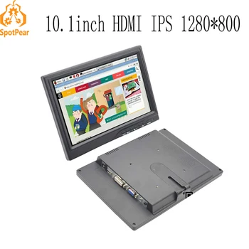 Aveņu Pi 10.1 collu LCD 2B/3B+/4B nulles WH PS4 vai XBOX WIN10 IPS HDMI displejs 1280*800