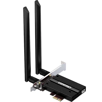AX200 Pro Kartes Dual band 2974Mbps Wifi 6 AX200NGW PCI-E MU-MIMO tīkla karti, 5 ghz 802.11 ac/ax BT 5.1 PCI Express WiFi Adapteris 6