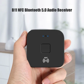 B11 Bluetooth 5.0 Audio Uztvērējs, 3,5 mm Ligzda AUX NFC Bezvadu Stereo Adapteris 3,5 mm Ligzda AUX 2 RCA Stereo Skaļrunis Automašīnas Komplekts