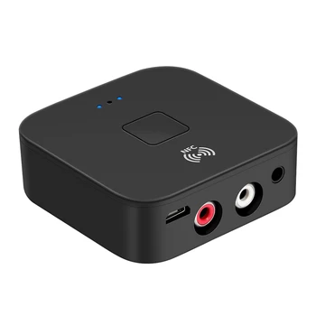 B11 Bluetooth 5.0 Audio Uztvērējs, 3,5 mm Ligzda AUX NFC Bezvadu Stereo Adapteris 3,5 mm Ligzda AUX 2 RCA Stereo Skaļrunis Automašīnas Komplekts