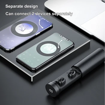 B9 TWS 5.0 Bezvadu Austiņas Touch Kontroli-auss HIFI Stereo Sporta austiņas LED Ciparu Displejs, iPhone, Samsung Xiaomi